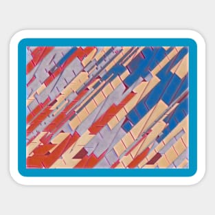 Multiple colour abstract artform Sticker